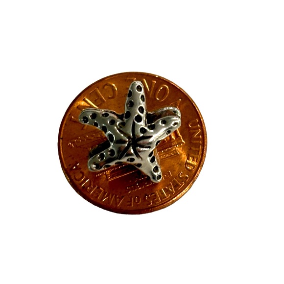 Sterling Silver Starfish Charm for Bracelet - Picture 3 of 4